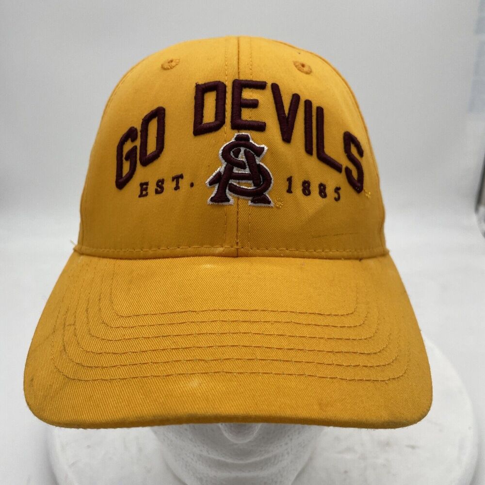 ASU Top of the World Sun Devils Hat  Logo Yellow Adult Adjustable Snapback